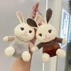 Cartoon Bunny Doll Plush Bierek Pluszowe zabawki Pluszowane zwierzę Plushie Plushie Cute Rabbit Blakain Baga Charms Wiselant