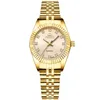 CHENXI Brand Top Luxury Ladies Gold Watch Women Golden Clock Female Women Dress Rhinestone Quartz Waterproof Watches Feminine274C