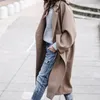 Prosta kurtka wiatrówka dla kobiet 2023 Moda Koreańska jesień zima termiczna wełniana wełniana wełniana płaszcz LUKA Rozmiar luźnego płaszcza 240301