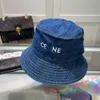 Designer Luxury Celins Classic Bucket Cap Fashion Beach Hat Mångsidiga herrar och kvinnors avmitten Hatbar hatt 240310