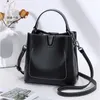 Mulher sacos de noite couro bolsa feminina moda grande capacidade ombro terra requintado versátil crossbody balde água