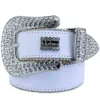 Designer 2022 Belt BB Simon Belts For Men Women Shiny Diamond Belt White Cintura Uomo Boosluxuregoods 7000278C