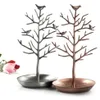 Sälj Creative Bird Tree Stand Jewelry Earring Necklace Rack Holder Display smycken Holder1291m