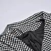 Mäns jackor för män Mens Clasic Fit Plaid Suit Jacket Dubbelbröst dagligen bl azer sportrockkläder Male Ropa