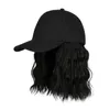 Boll Caps Fashion Baseball Natural Short Curly Hair Hat Lady Headwear