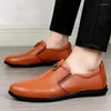 Casual Schuhe Slip-on-Slas echte Leder Mode Elegante Luxus klassische Zapatos de Hombre Top-Qualität im Freien im Freien