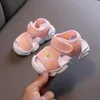 0-3 Years Summer Shoes Baby For Toddler Boys Girls Infant Shoes Girl Sandals Fashion Flower Mesh Breathable Sandals 240301