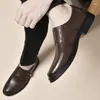 Casual skor äkta läder män affär klassisk vintage all-match för bröllop högkvalitativa män loafers