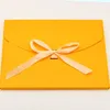 20pcs Pearl Paper Envelope With Ribbon Scarf Panties Packing Thickened Westernstyle Bow Knot Gift Box 240226