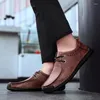 Körskor läder 433 män parzival casual äkta mode klassiska båtsko designlägenheter loafers för handgjorda 720