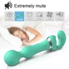 Krachtige AV-toverstaf-vibrator-dildo voor volwassenen Seksspeeltje Dames G-spot Clitoris-tepel Clitoris-massagestimulator 2 in 1 AV-vibrator 240309