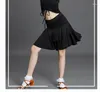 어린이와 소녀를위한 무대 착용 라틴 댄스 의상 TASSEL 스커트 전문 연습 프린지 스커트