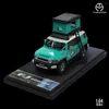 Time Micro 1 64 FJ Forest Park Camping Metal Diecast Model Car Collection Display Gift 240306