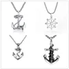 Chains Stainless Steel Sea Anchor Sailor Men Necklaces Chain Pendants Punk Rock Hip Hop Unique For Male Boy Fashion Jewelry Gifts2258