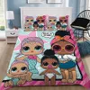 3D Cartoon LOL cute Duvet cover set with pillowcases for kids290Q