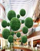 2PCS duże zielone sztuczne rośliny Ball Tree Topiary Boxwood Wedding Party Home Outdoor Dekoracja Rośliny plastikowe trawy 9869582