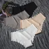 Women's Panties Ice Silk Seamless Women Briefs Wave Edge Female Underwear Cotton Crotch Ladies Lingerie Soft Bikini Comfortable