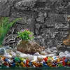 Bakgrund Rock Slab Terrarium Landscape Pography Board Reptiless Aquarium Terrariums Decorative Glass Cork Tank 240307