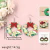 Boucles d'oreilles pendantes, 1 paire, produit CN, couronne de gouttes, bijoux de noël en acrylique tendance pour femmes