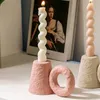 Bougeoirs créatifs en céramique de Style rétro, chandelier archaïque fait à la main