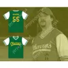 Green Charros 55 Kenny Powers Home Baseball Jersey na wschód w dół