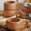 Mugs Novelty Wooden Mug Gift Wood Tableware Tea/Milk/Breakfast Coffee Cup