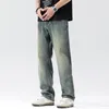 Jeans pour hommes Arrivée Printemps Rétro Denim Pantalon Coton Extensible Baggy Streetwear Pour Homme