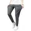 Pantaloni da uomo Pantaloni casual da uomo Cuciture tascabili rinforzate Coulisse dritta allentata con tasche elastiche in vita per tutti i giorni