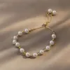 Nueva joyería de diseño único de perlas coreanas pulsera de niña súper inmortal, suave y linda