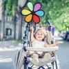 Decorazioni da giardino Cortile Mulino a vento Decorazione portatile Filatori Fiore di stoffa Giocattolo per bambini all'aperto per prato