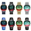 Montres-bracelets de luxe hommes montre chronographe mâle Quartz créatif étanche hommes poignet marque en acier inoxydable horloge d'affaires
