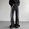 Pants Fewq Men's Pants Autumn Flare Suit Design Men's Loose 2023 Kontrast Färg Ny high street mode manliga mörkkläderbyxor 24x2059