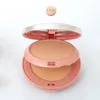 1/2Pcs Natural Mineral Pressed Powder Face Concealer Makeup Setting Powder Cake Oil Control Brighten Skin Tone 1Pcs Powder Puff 240305