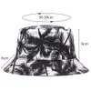 Cappello da pescatore a doppia faccia in tinta unita Cappello da pescatore per uomo e donna Protezione solare Versione coreana del cappello da vaso a tesa larga con viso tondo tendenza casual moda studentesca