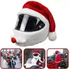 Casquettes de cyclisme, casque de père noël, couverture de moto de noël, chapeau de sécurité complet, casquette de course de noël, décor joyeux