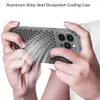 Aluminum Alloy Heat Dissipation Cooling Metal Case For iPhone 12 13 14 15 Pro Max Heat Dissipation Honeycomb Holes Breathable