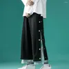 Pantalons pour hommes Boutons à la mode Lâche Hommes Pantalon d'été pleine longueur