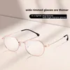 Sunglasses Frames Ultralight Titanium Alloy Anti Blue Light Glasses Women Vintage Little Round Frame Reading Prescription Spectacles