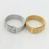 Bracelets à maillons bref, ceinture en maille Cool, en acier inoxydable, pour femmes et hommes unisexes, accessoires de bijoux Fj168