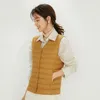 남자 재킷 레이트 여성 블루 겨울 다운 코트 대형 여성 퀼트 조끼 버튼 업 v- 넥 Lightweight Sleeveless Jacket 대형 4xl