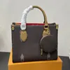 Luis Vittons Mini Check Women Onthegos LVSE Designer Muster Tasche Louiseviution Luxusmarke L reverse Leinwand gedruckte Umhängetaschen Lady Crossbody Canvas Embrand