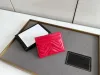 クラシックデザイナーバッグ財布女性財布カードホレディングレディスストライプテクスチャウォレットショートスモールトートファクズダストバッグとボックス付きハンドバッグダンク＃6688