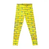 Active Pants Yellow Bricks Leggings Gym Womans Push Up Fitness Womens