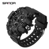 2020 Top Luxury Brand SANDA Men's Watch Men Sport Watches Multifunction Shock Digital Military Watches Male Clock reloj hombr268I