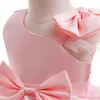 Baby Meisjes Doop Jurk Childrens Katoen Mesh Prinses Jurk Kid Vliegende Mouw Doop Vestidos Vlinder Tutu Kleding 240226