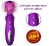 Énorme vibrateur chauffant multifonction AV baguette pour femmes masseur de corps mamelon stimulateur de clitoris Couple flirtant jouets sexuels pour adultes6846564