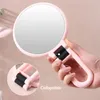 Makeup Mirror 2/5/10/15X Magnifying Mirror Two Face Foldable Makeup Vanity Mirror Cosmetics Tools Round Mirror Magnification 240219