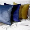 DAVINRICH Italian Velvet Throw Pillow Covers Soft Decorative Luxury Solid Square Cushion Pillow Case For Sofa Couch Bedroom Olive Green 240306