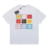 Damen-T-Shirt, Designer-Damen-T-Shirt in Originalqualität, Dreieck-Druck, kurzärmelig, Rundhals-T-Shirt, Love Drop Shoulder, groß, locker