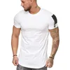 Whis Europese schouderarmzak met splitsen groot casual sport-T-shirt voor heren